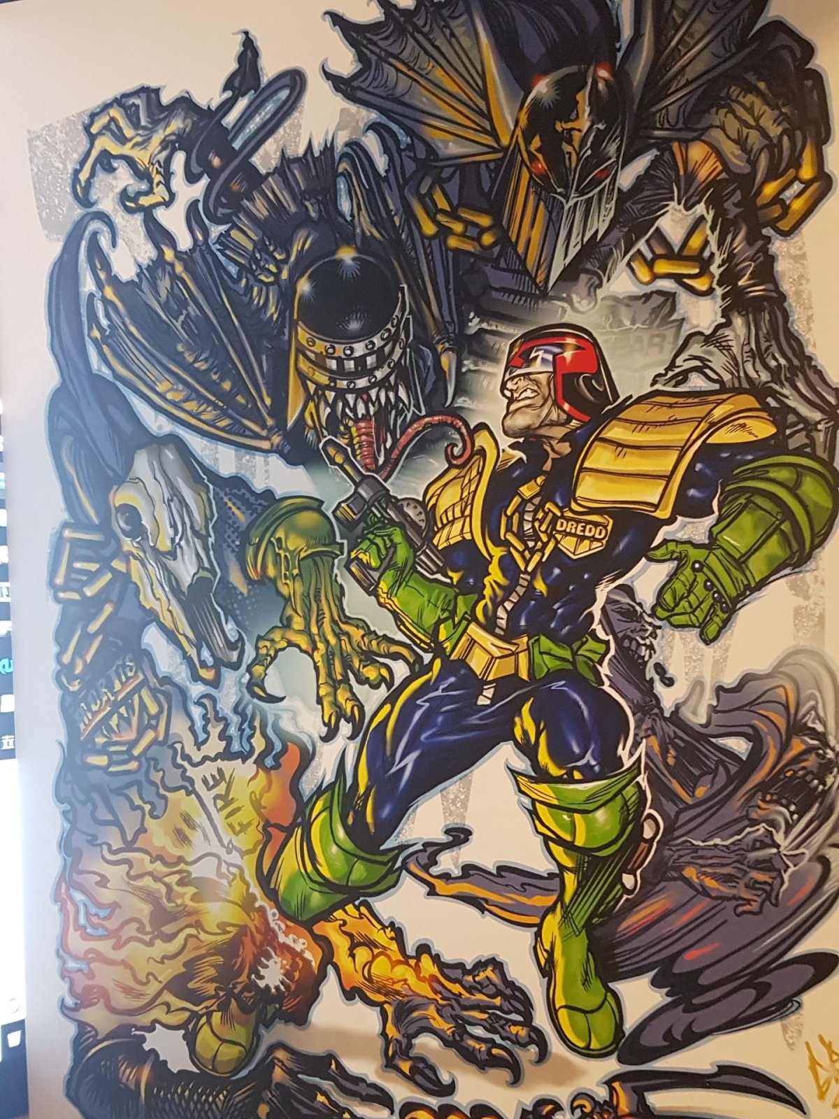 2000AD ART – Dredd and the Dark Judges – David&nbsp;Bircham