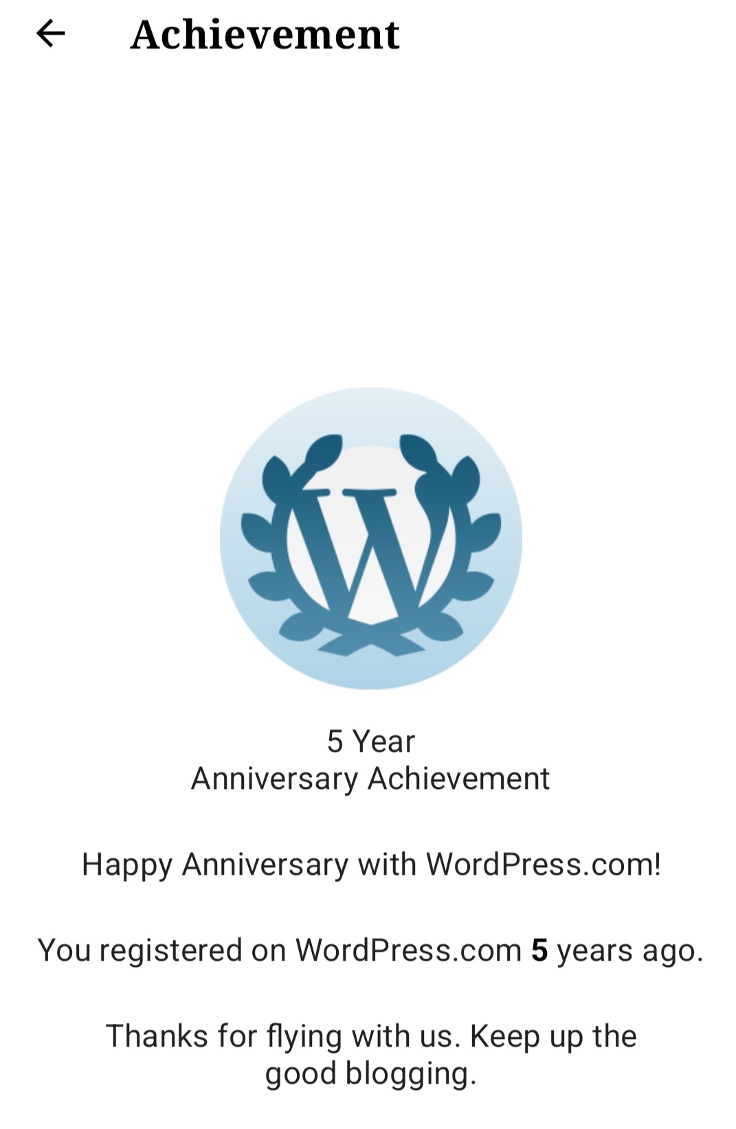 Happy Blogday to&nbsp;me!