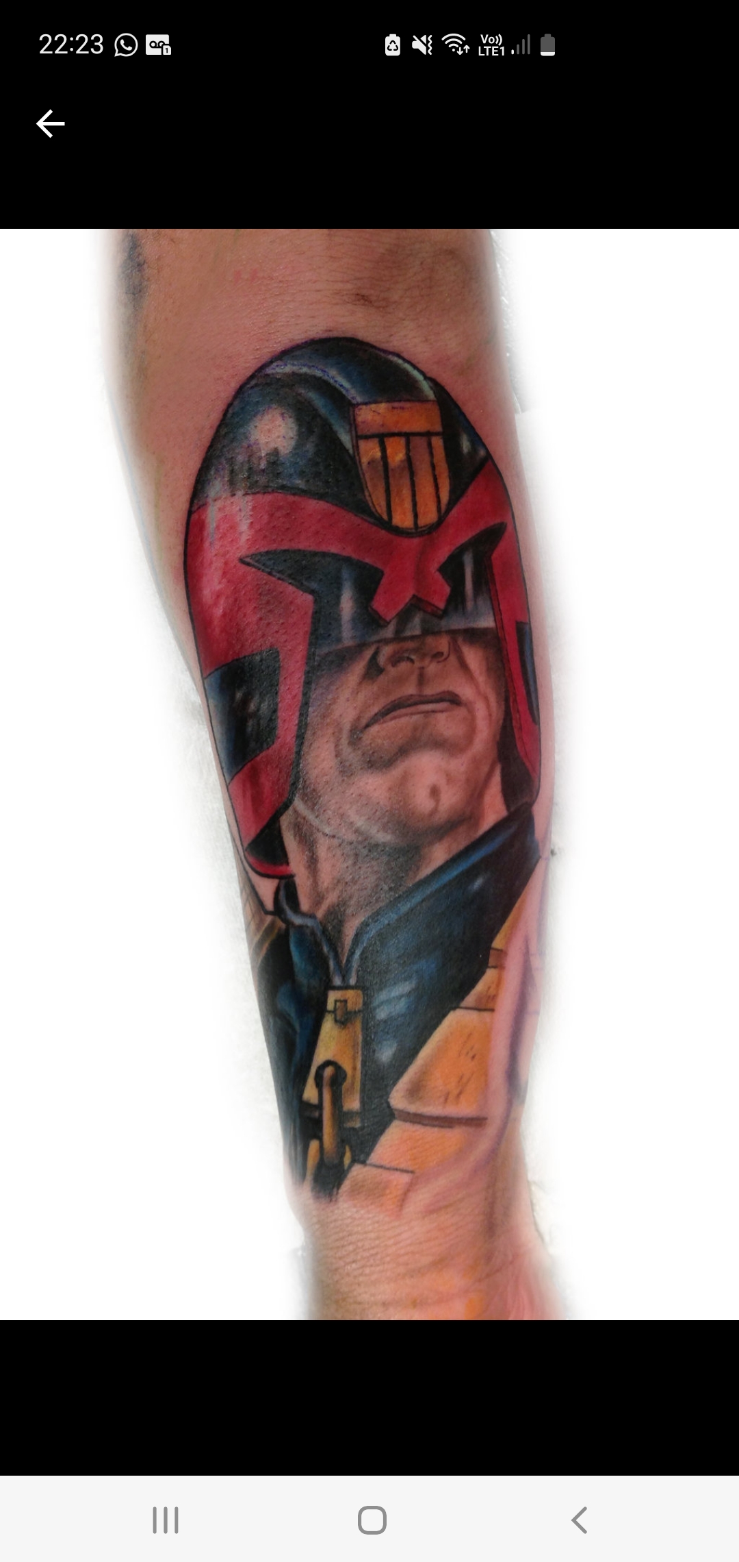 2000AD Art…My Dredd&nbsp;Tattoo