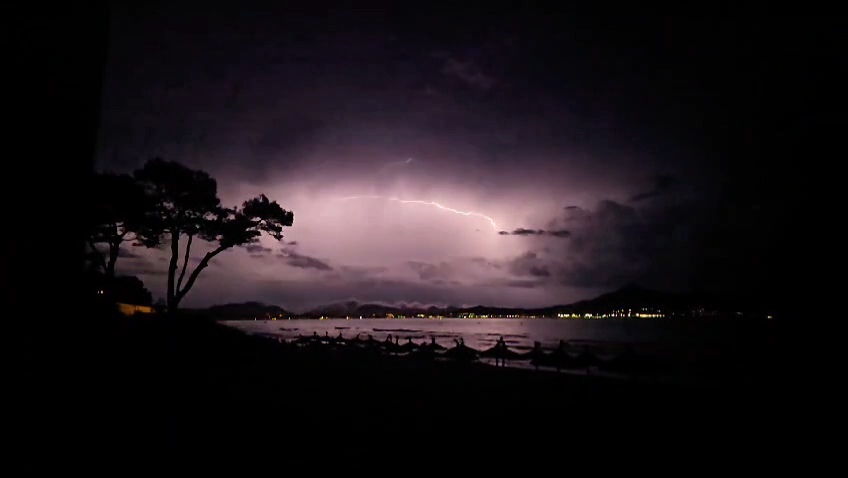 Lightning over Majorca
